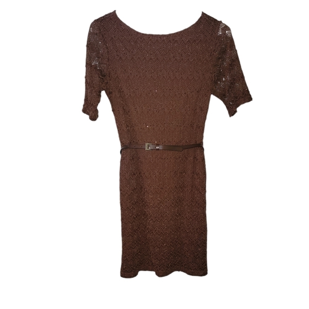 NWT Sharagano brown dress in size 4